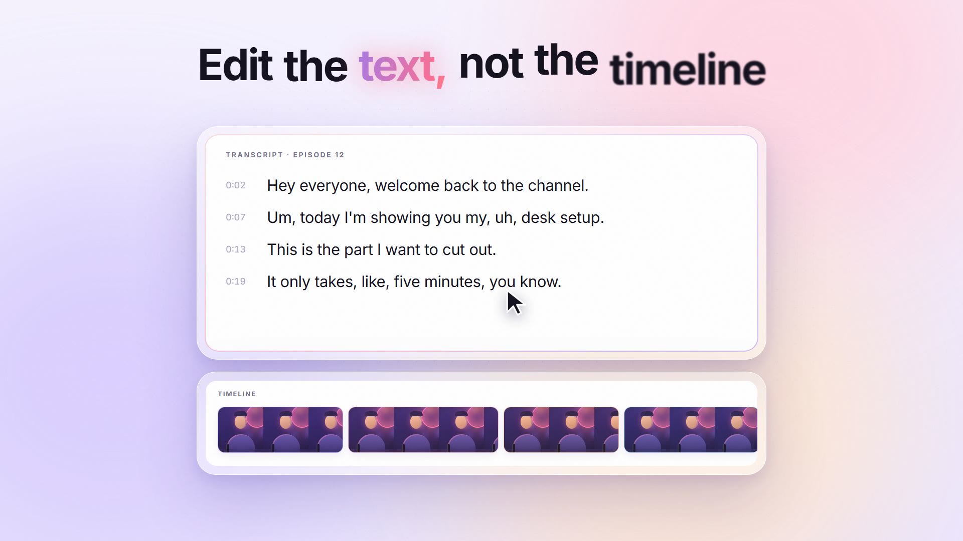 Cutline — SaaS product trailer preview
